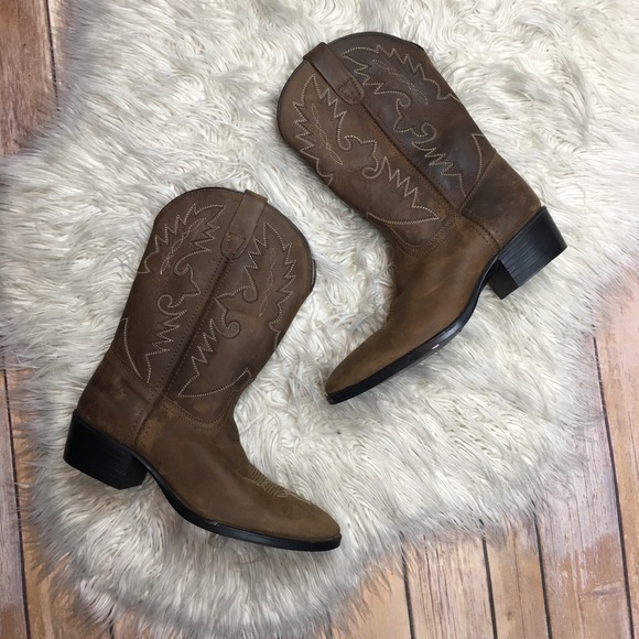 Shoes - Unbranded | Brown Boho Western Cowboy Boots